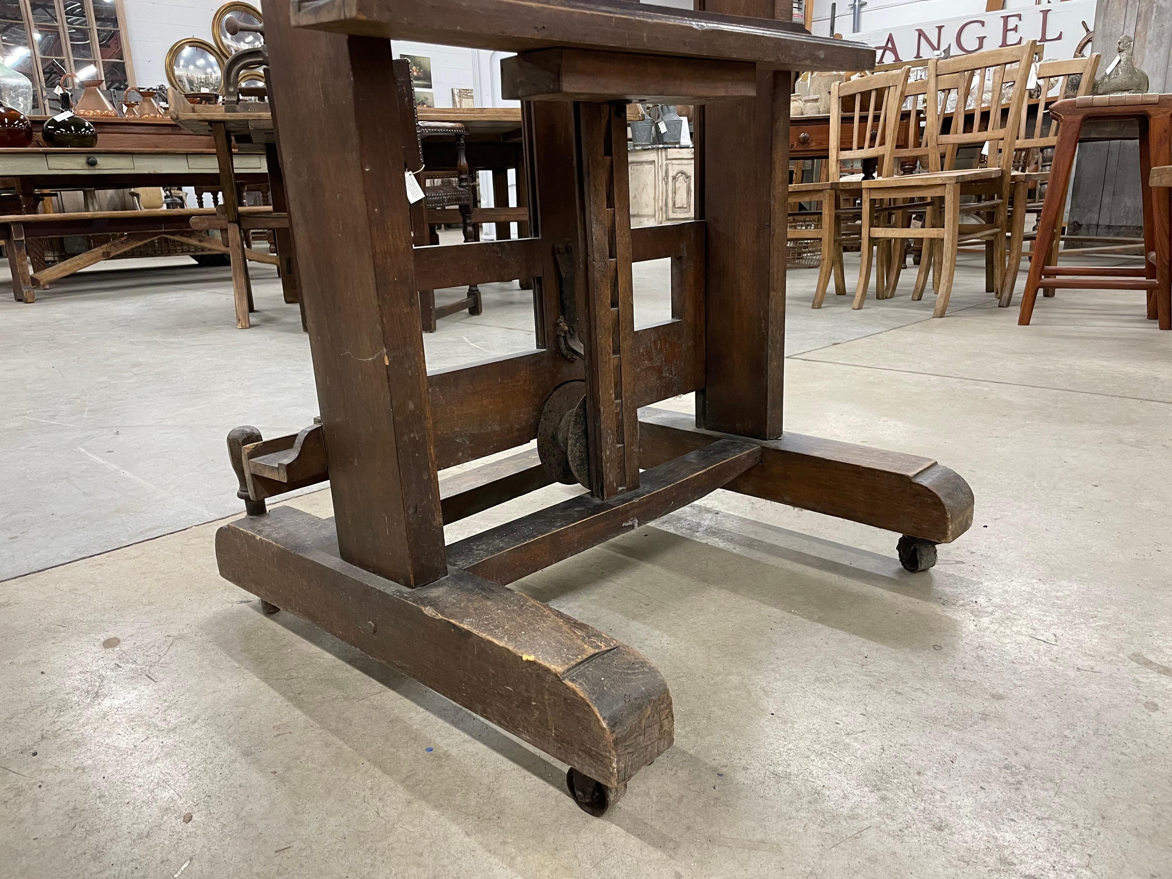 19th Century Antique French Double Sided Artist Easel For Sale