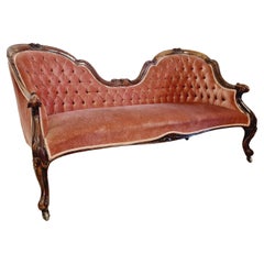 Antique French Double Spoon Sofa