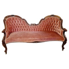 Antique French Double Spoon Sofa