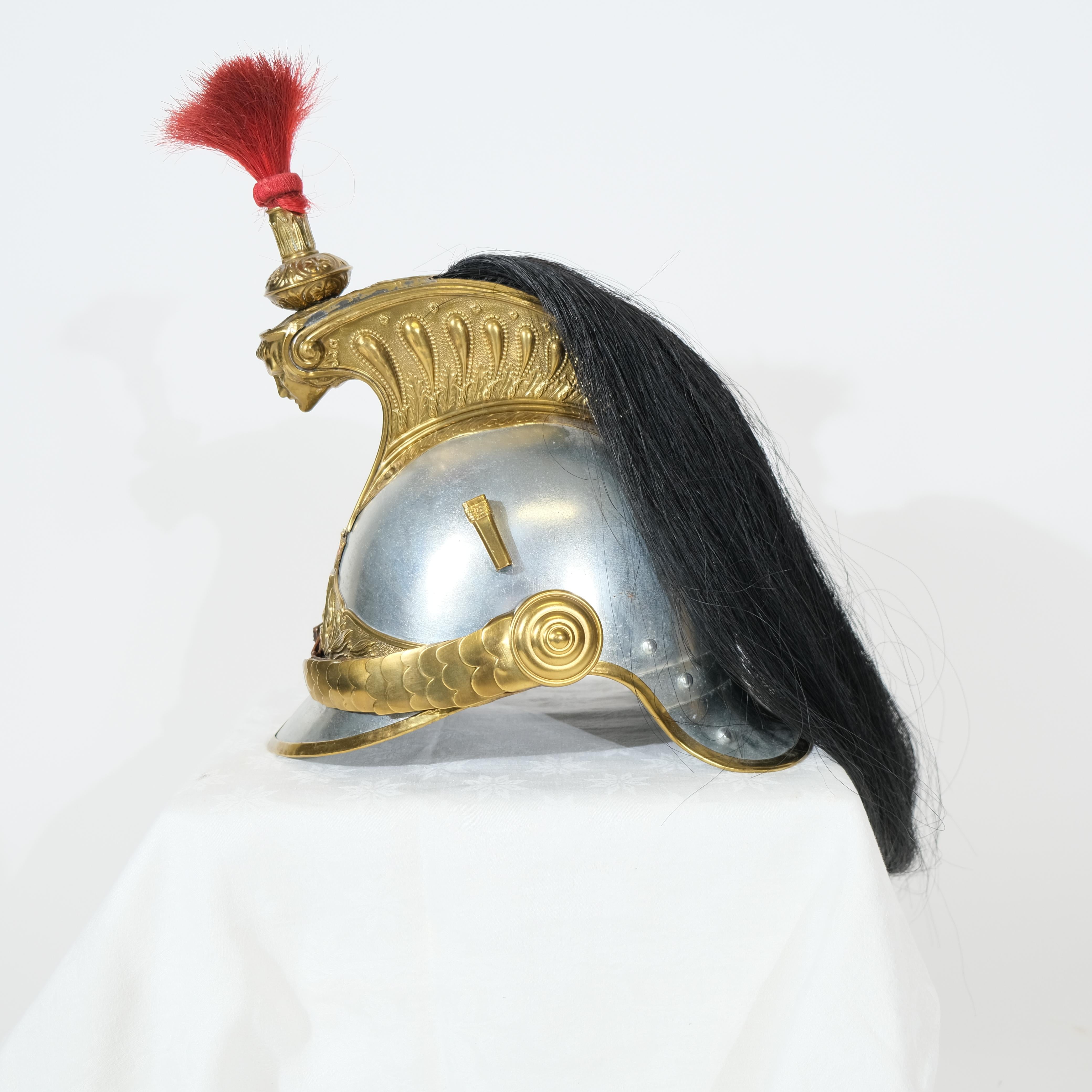 19th Century Antique French Dragoon-helmet. Model 1874.