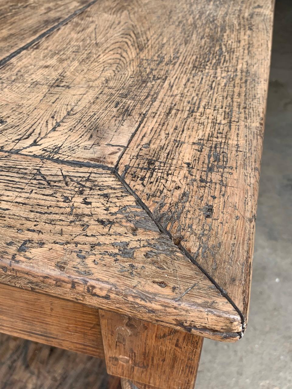 Oak Antique French Drapers Table