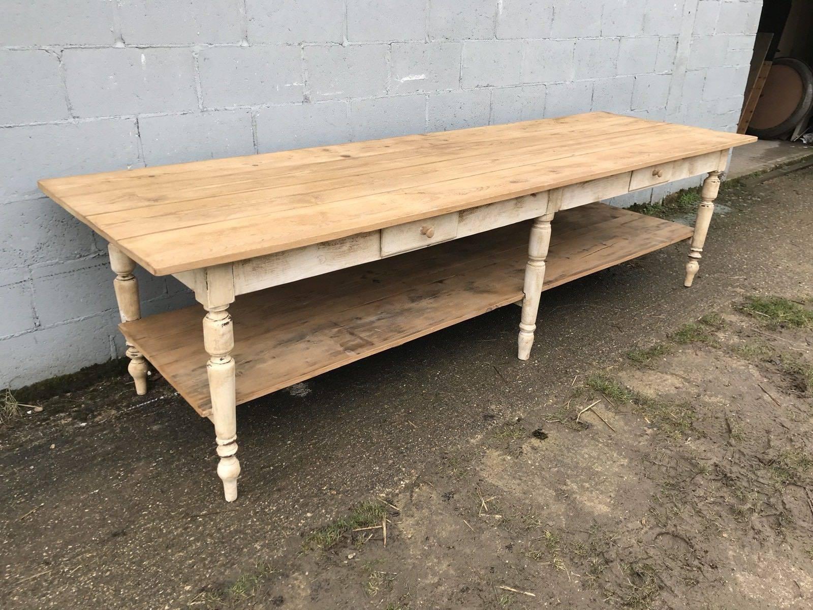 19th Century Antique French Drapers Table Vintage, Original, Bakers Shop Display For Sale