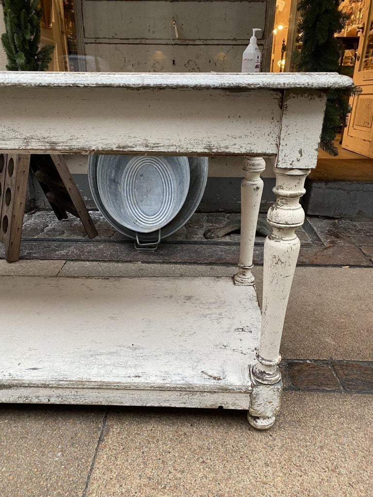 Wood Antique French Drapery Table/Console Table, 1900s, France For Sale