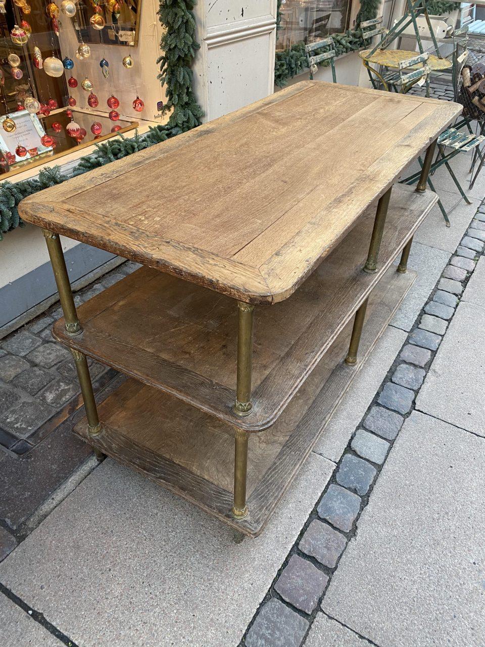 Antique French Drapery Table/Shelving Console, 1900s, France 2