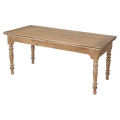 Antique French Draw-Leaf Dining Table del 1800 completamente restaurato