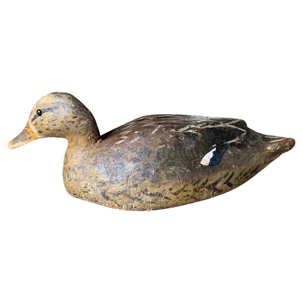 A nice antique carved wood Duck decoy from France. Early 20th century.

Please contact us directly for a worldwide shipping quote