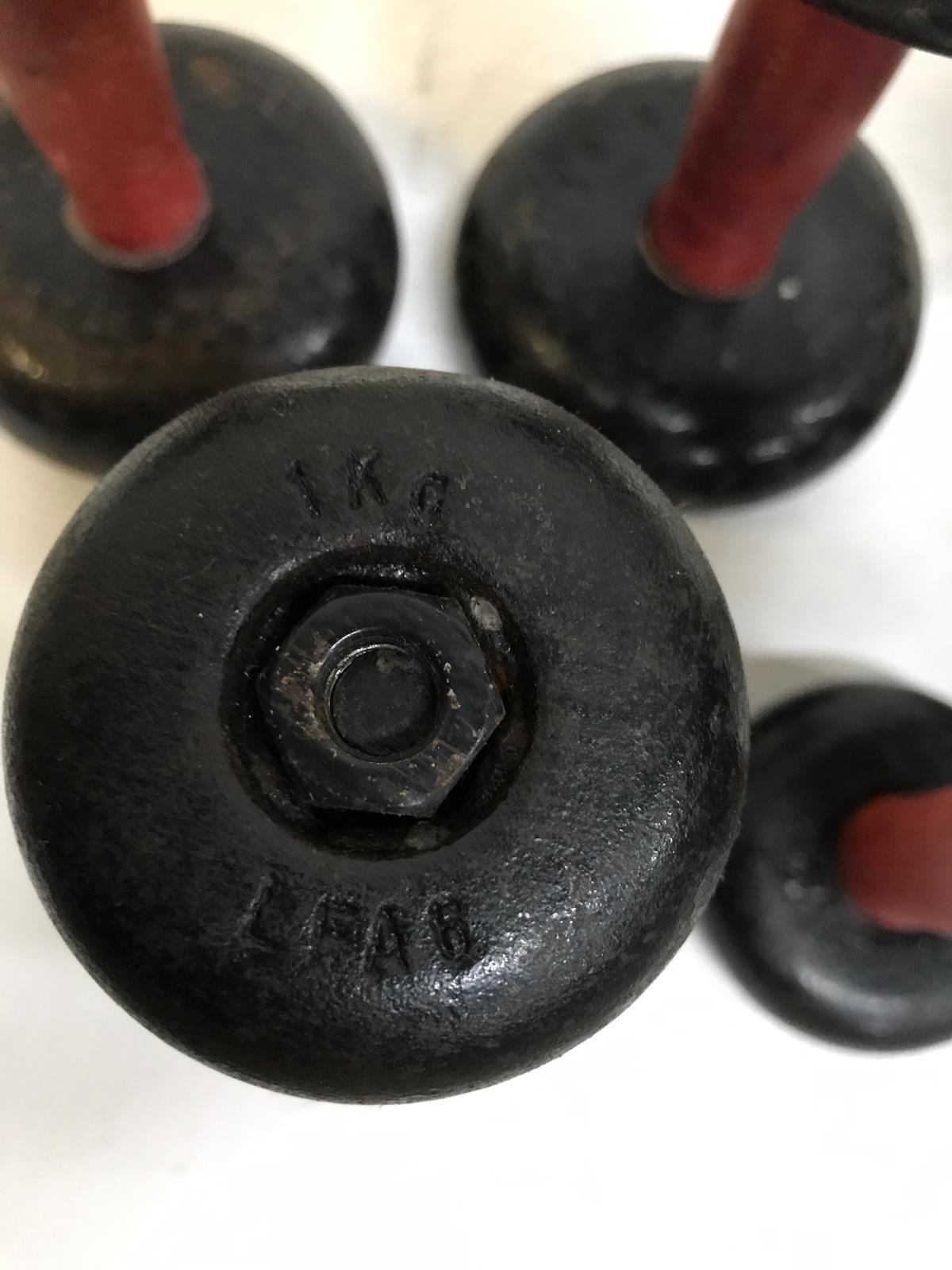 Mid-20th Century Antique French Dumbbell Set