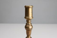 Antique French early 17th century haute epoque copper candlestick