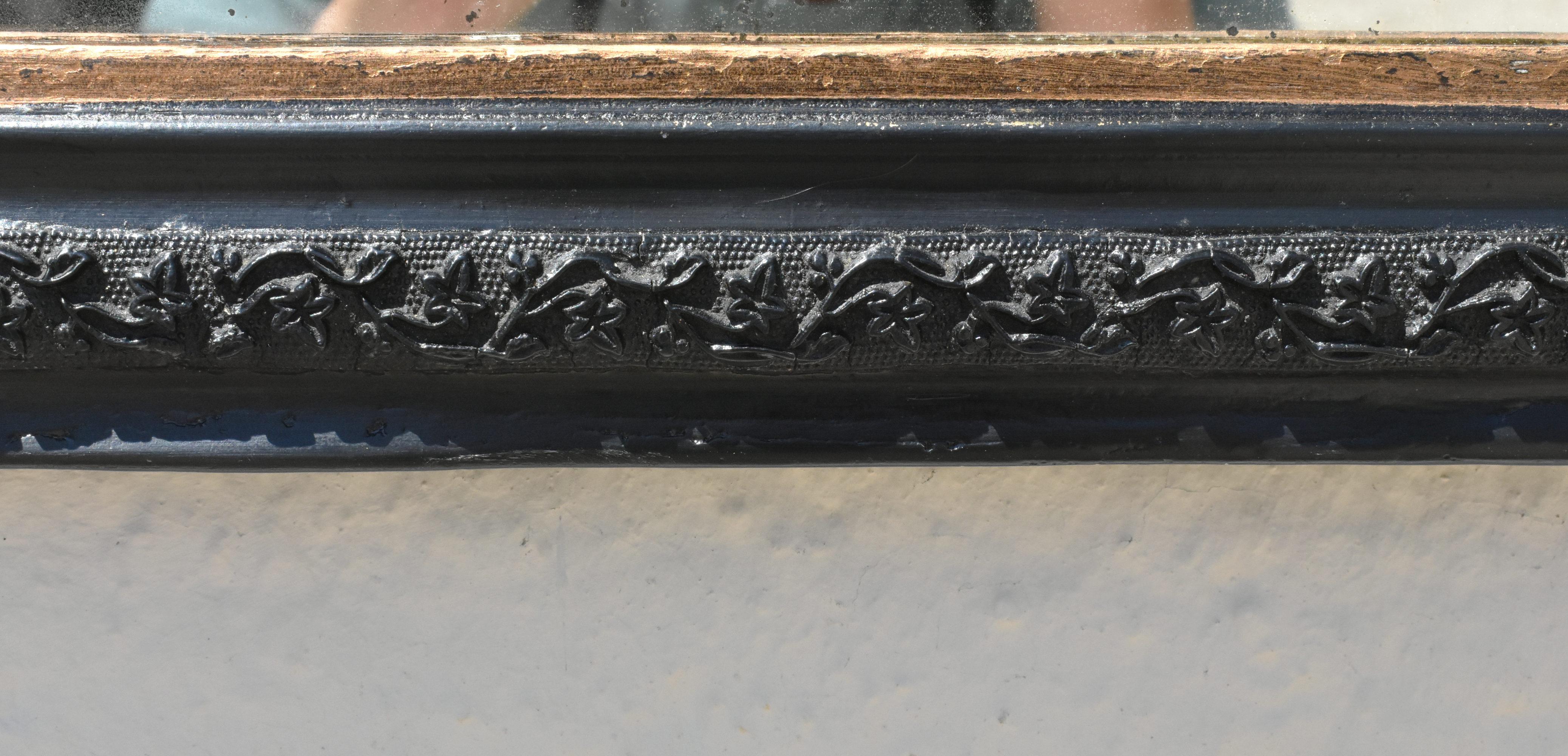 Antique French Ebonised Mirror Napoleon III Second Empire For Sale 6