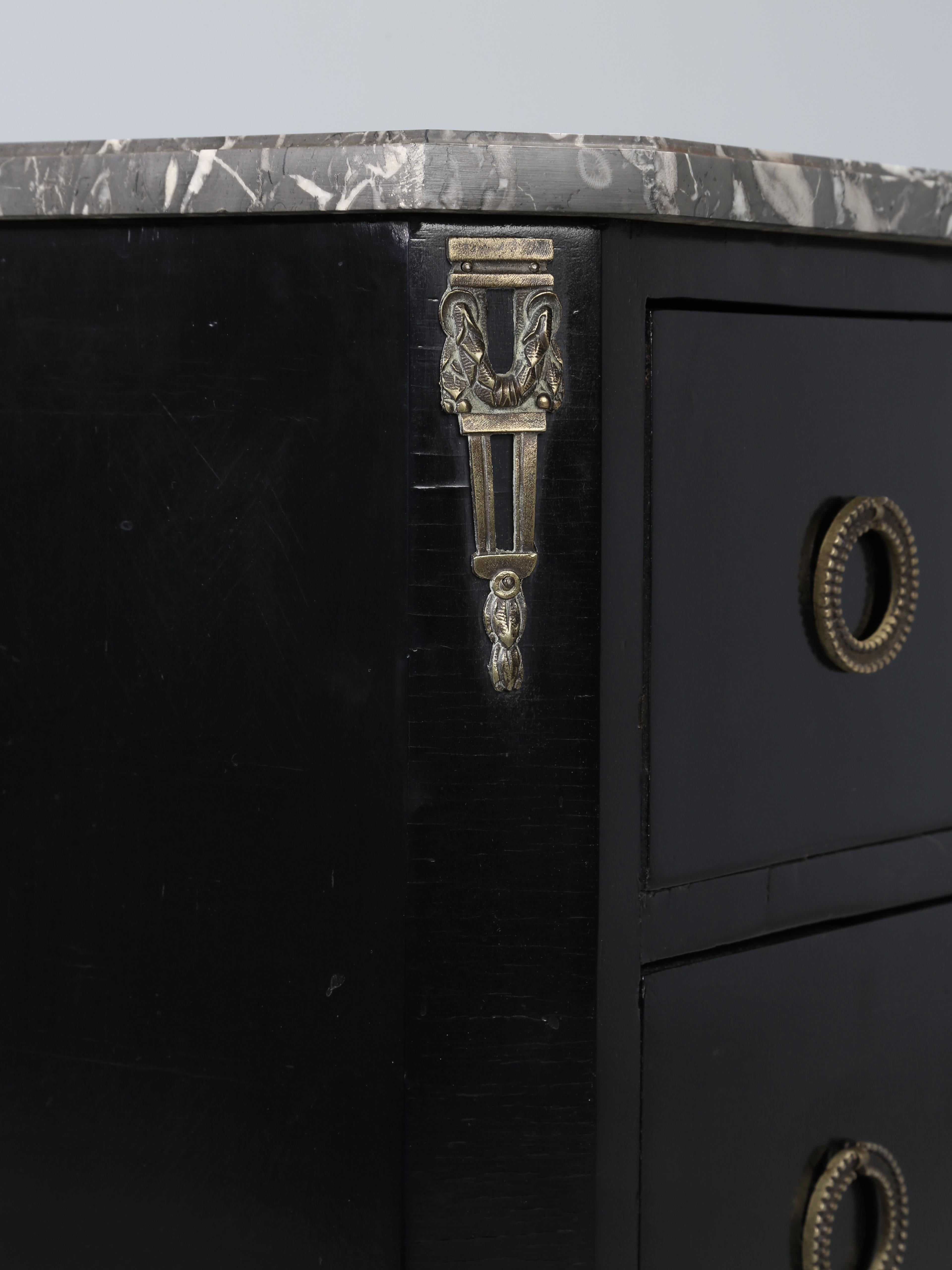 Antique French Ebonized Louis XV Style Commode Completely Restored c1800's For Sale 9