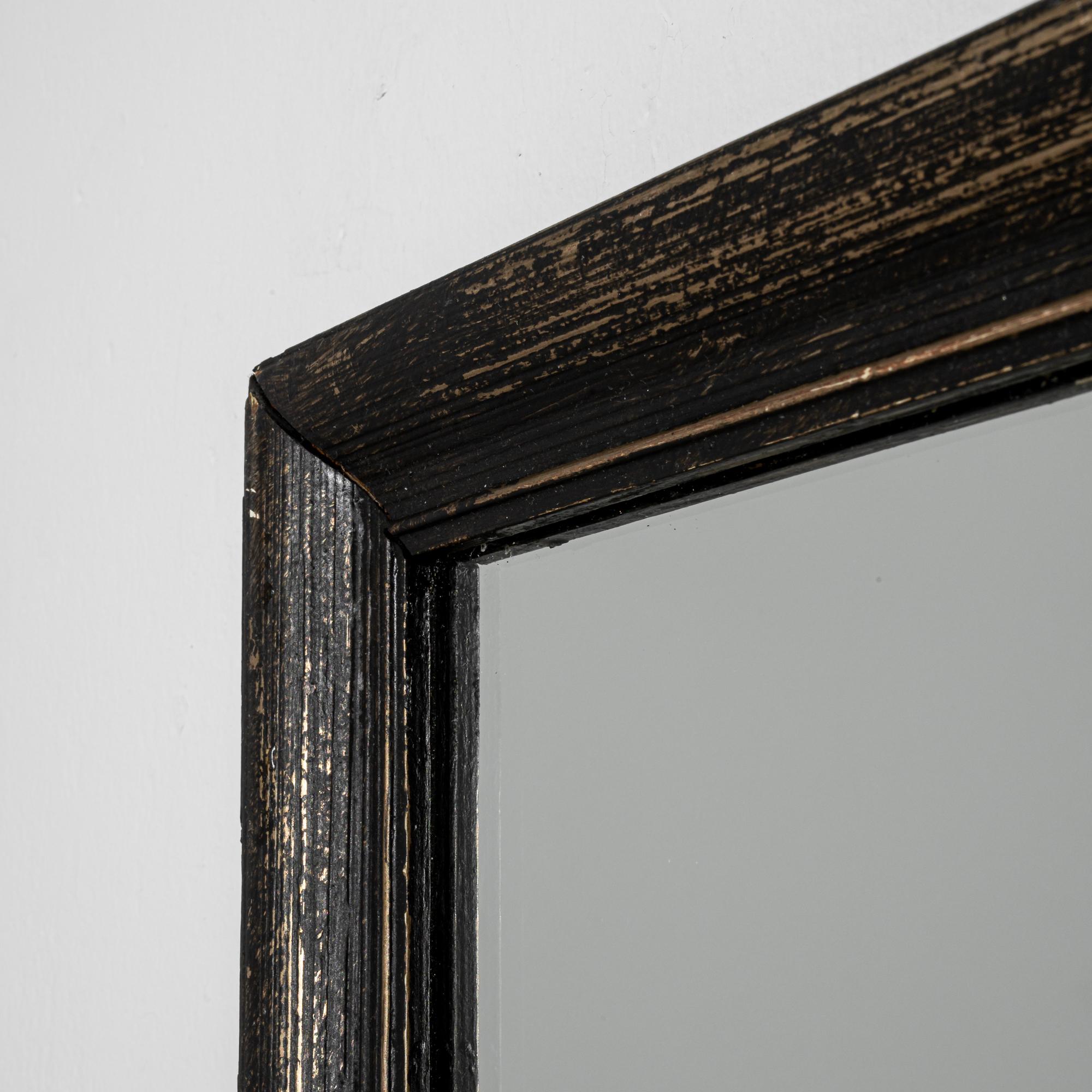 Antique French Ebonized Mirror Set, Set of Eleven 1