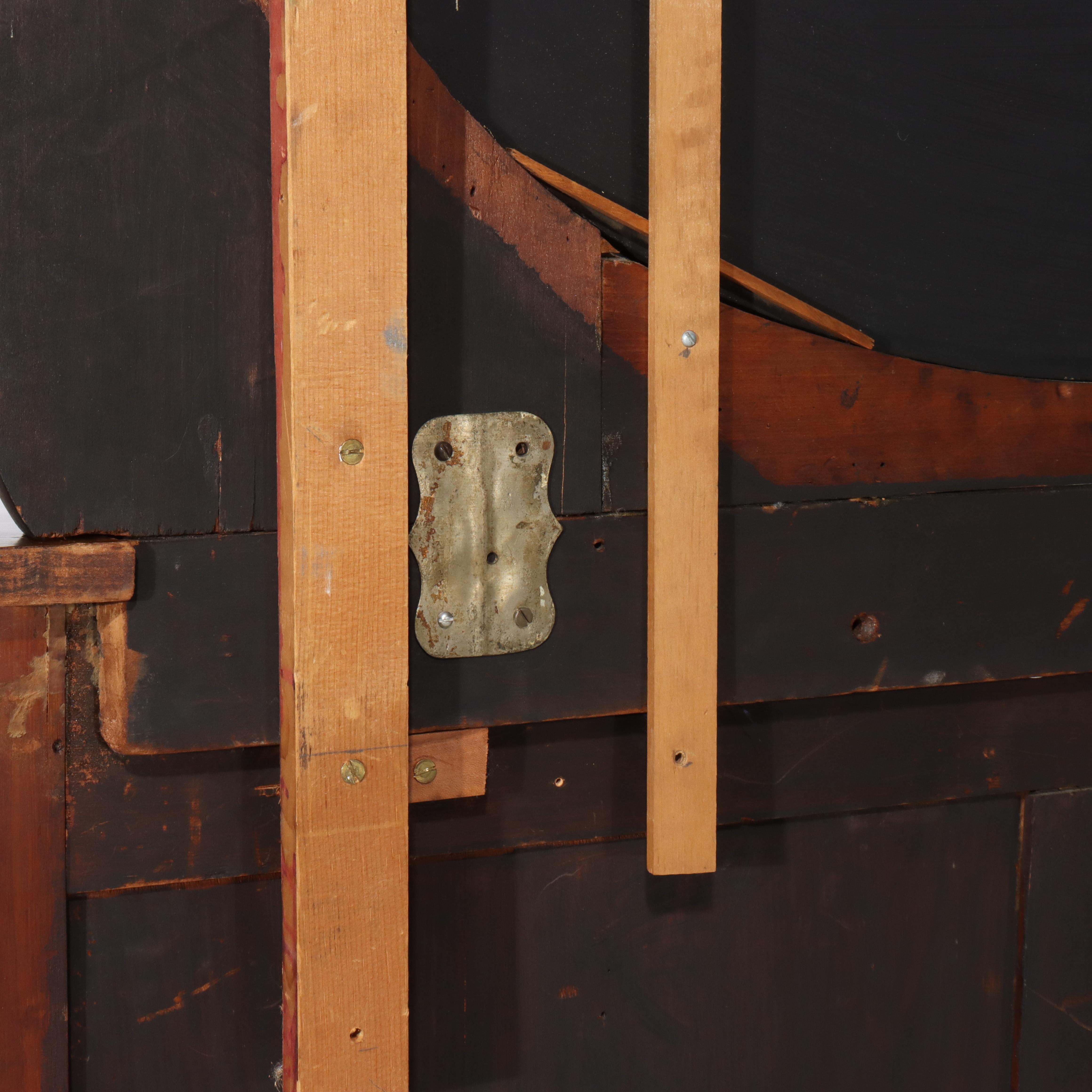 Cabinet de curiosité en bois de rose ébonisé, marqueterie et bronze doré, Antique French C1890 en vente 8