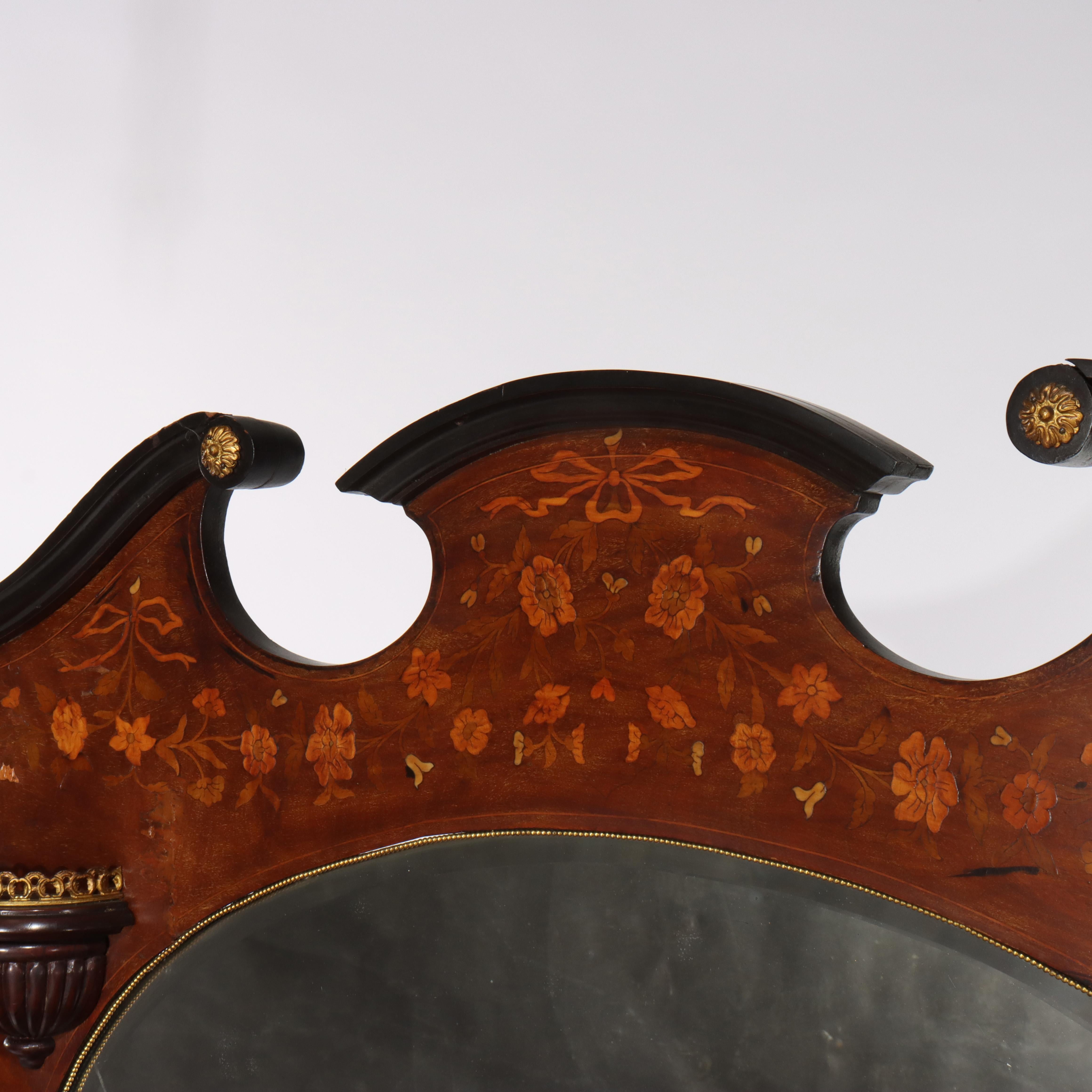 Cabinet de curiosité en bois de rose ébonisé, marqueterie et bronze doré, Antique French C1890 en vente 3