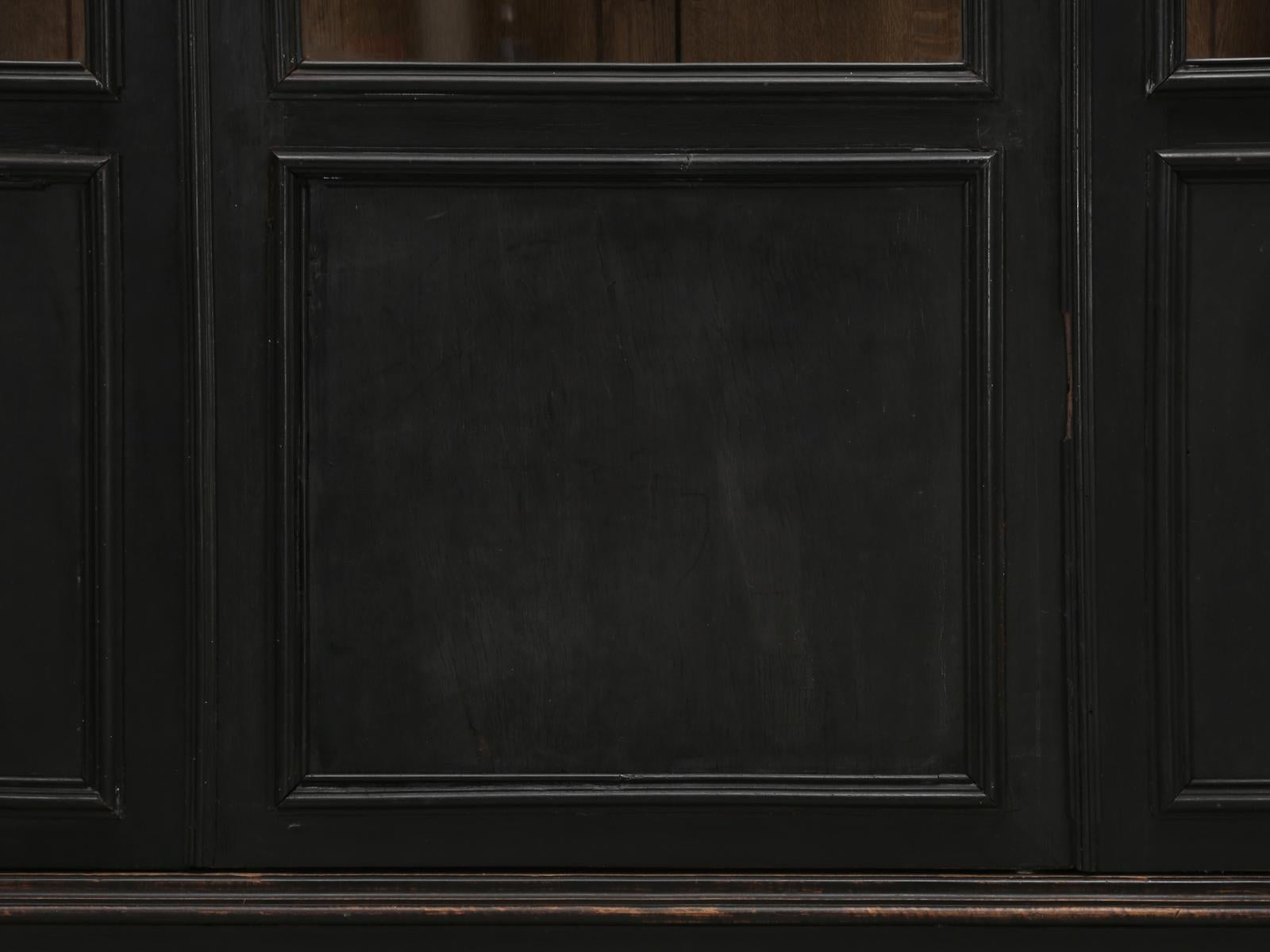 Late 19th Century Antique French Ebony Bookcase, in Its Original Finish
