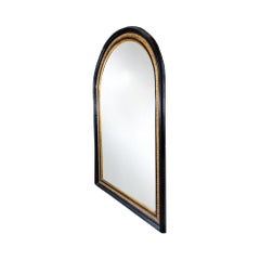 Antique French Ebony Wood Mirror