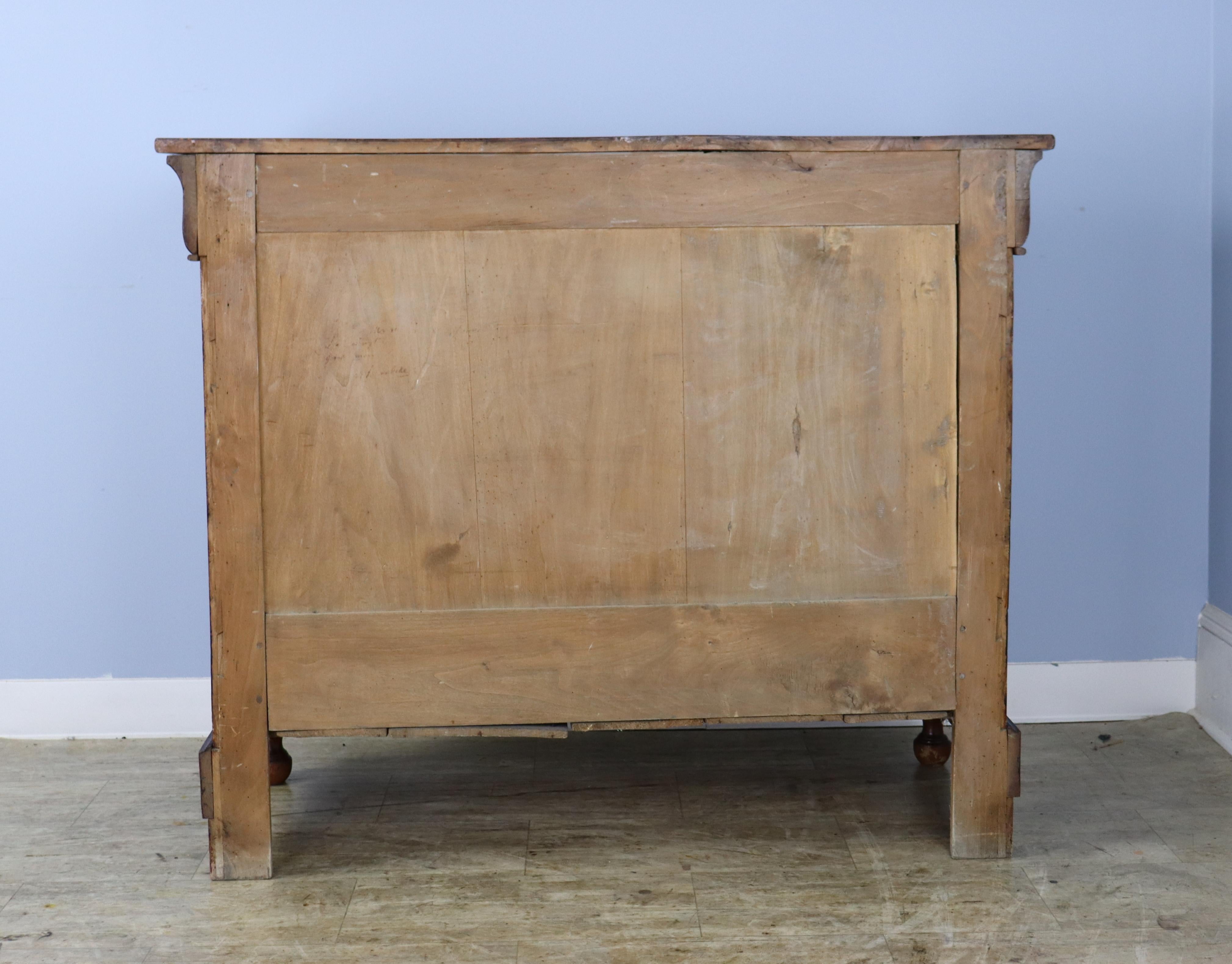 Antique French Elm Commode with Bobbin Turned Columns For Sale 6