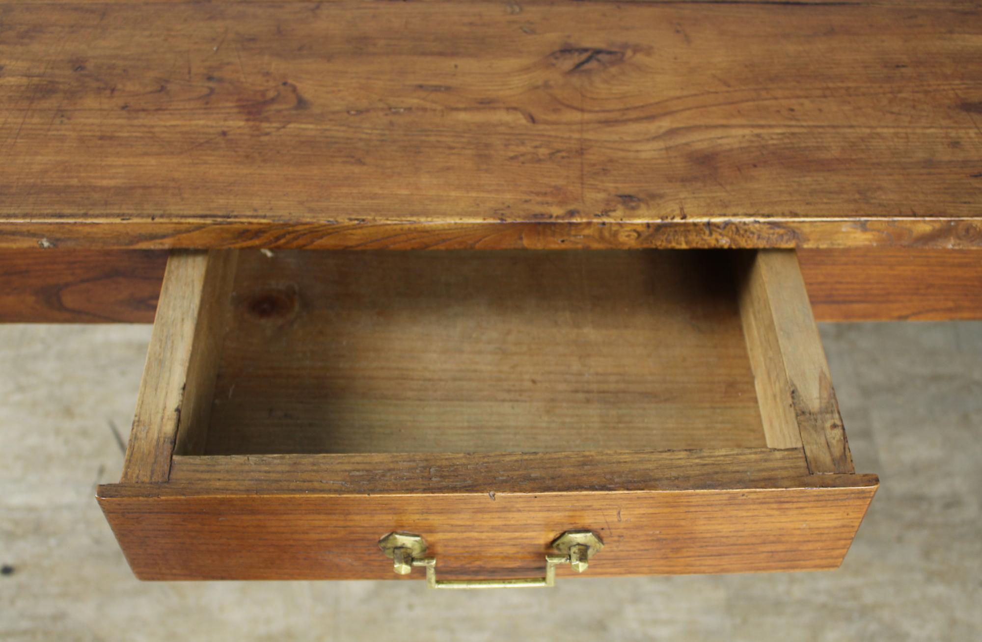 Antique French Elm Farm Table 6