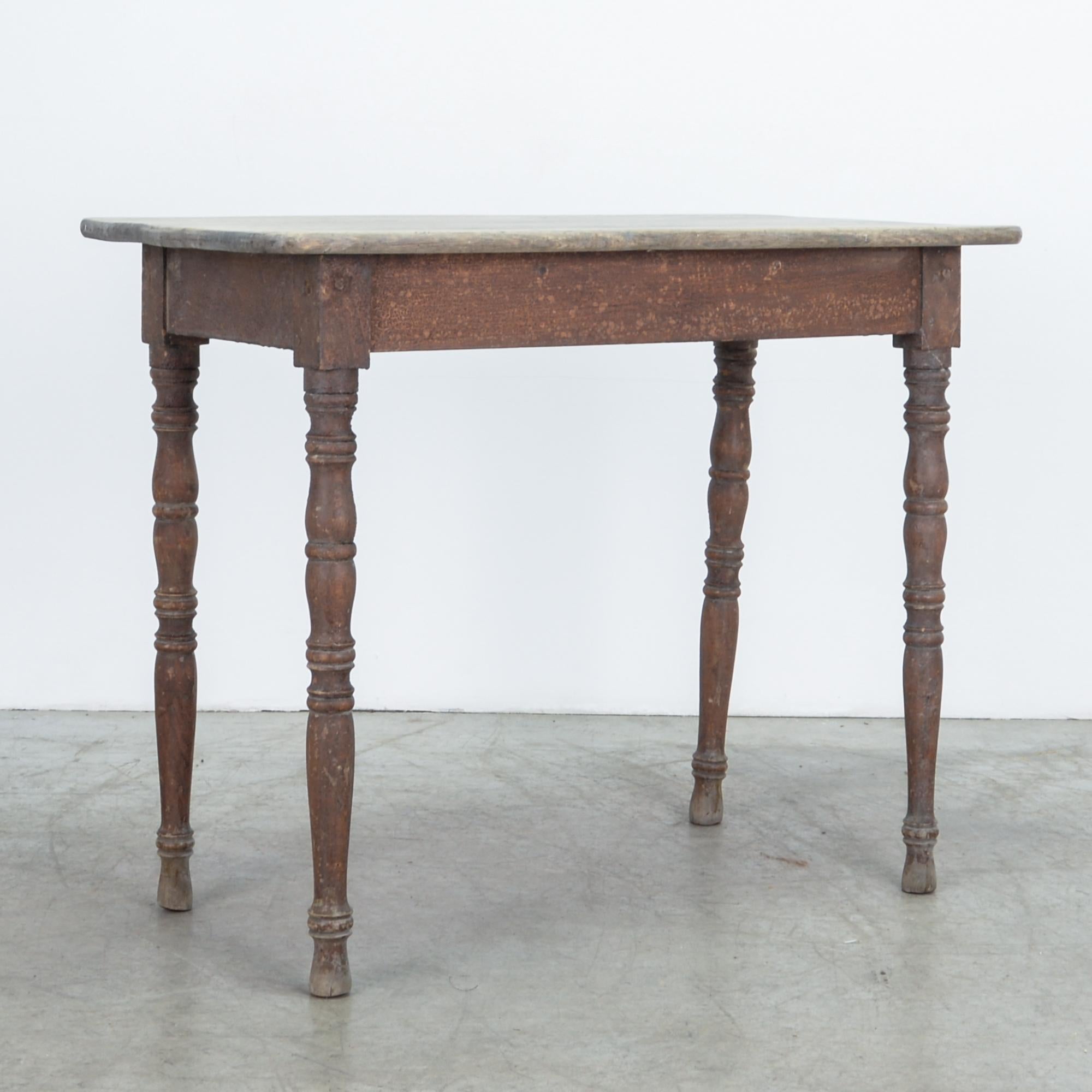 French Provincial Antique French Elm Table