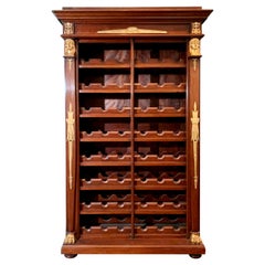 Antique French Empire "Biblioteque" Convertida en Vinoteca, circa 1860-1870