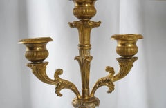 Antique French Empire Bronze Kandelaber Tischlampen ~ Paar