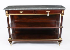 Antique French Empire Buffet Sideboard Serving Table 19th C