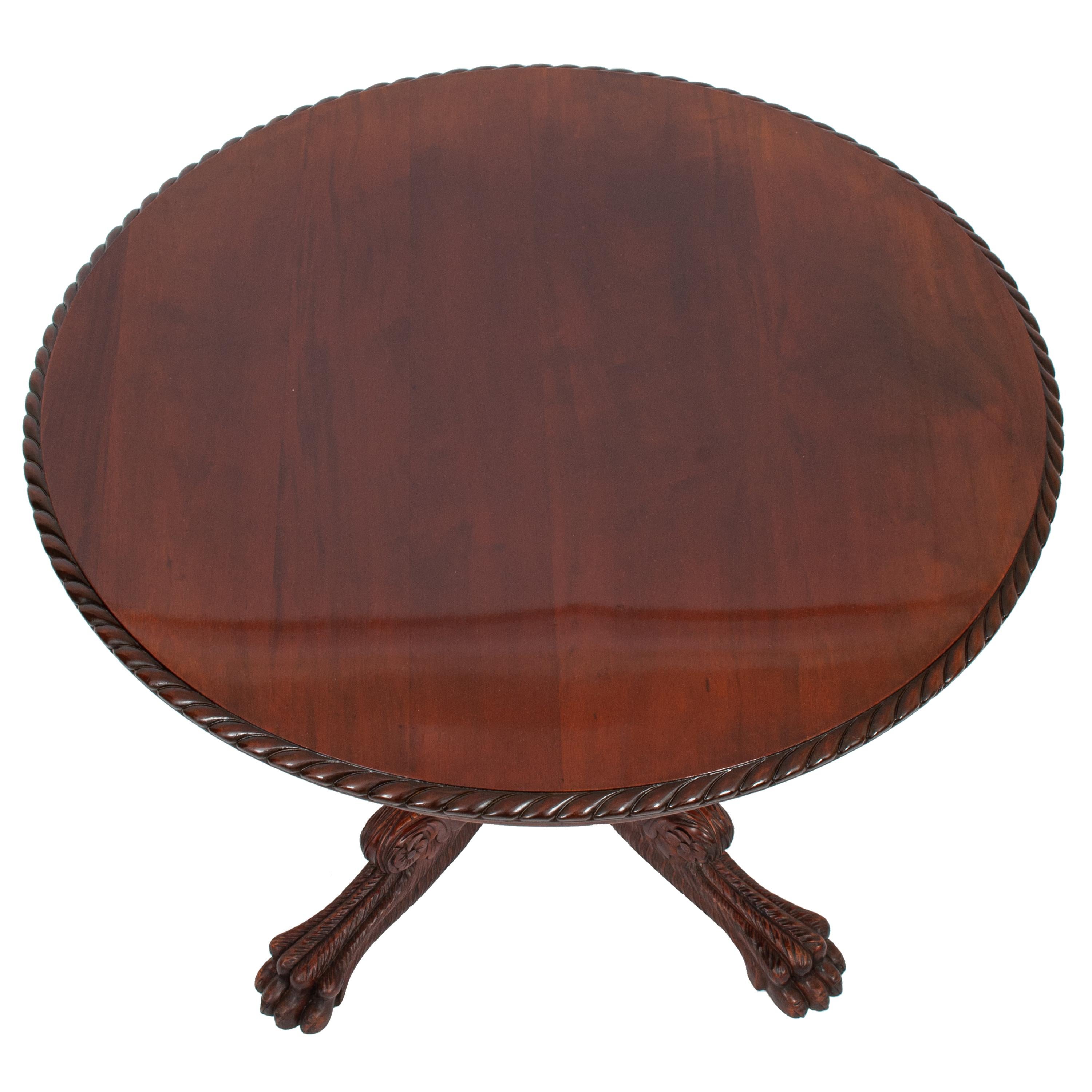 table ronde style empire