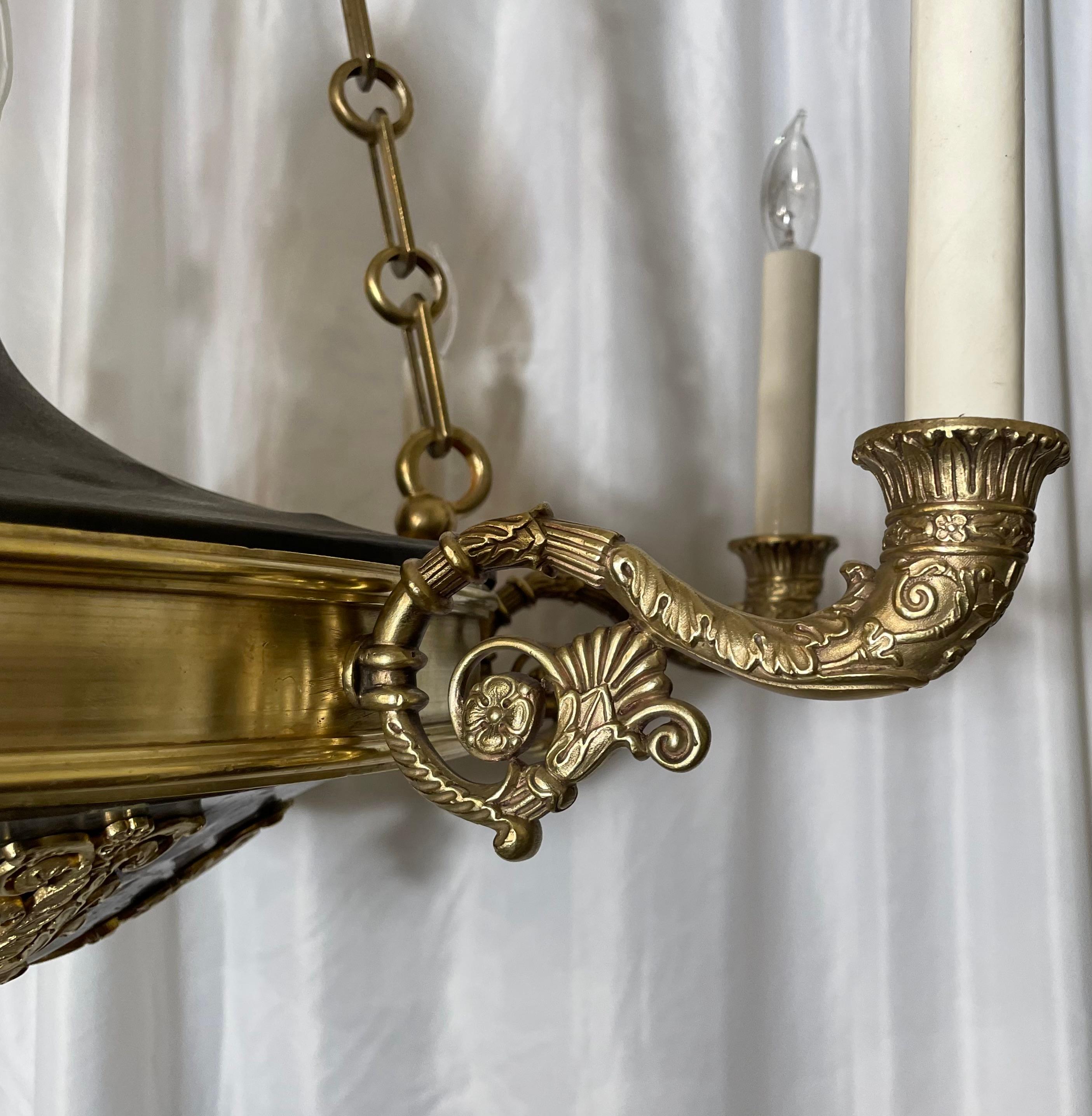 Antique French Empire Chandelier circa 1900 In Good Condition For Sale In New Orleans, LA