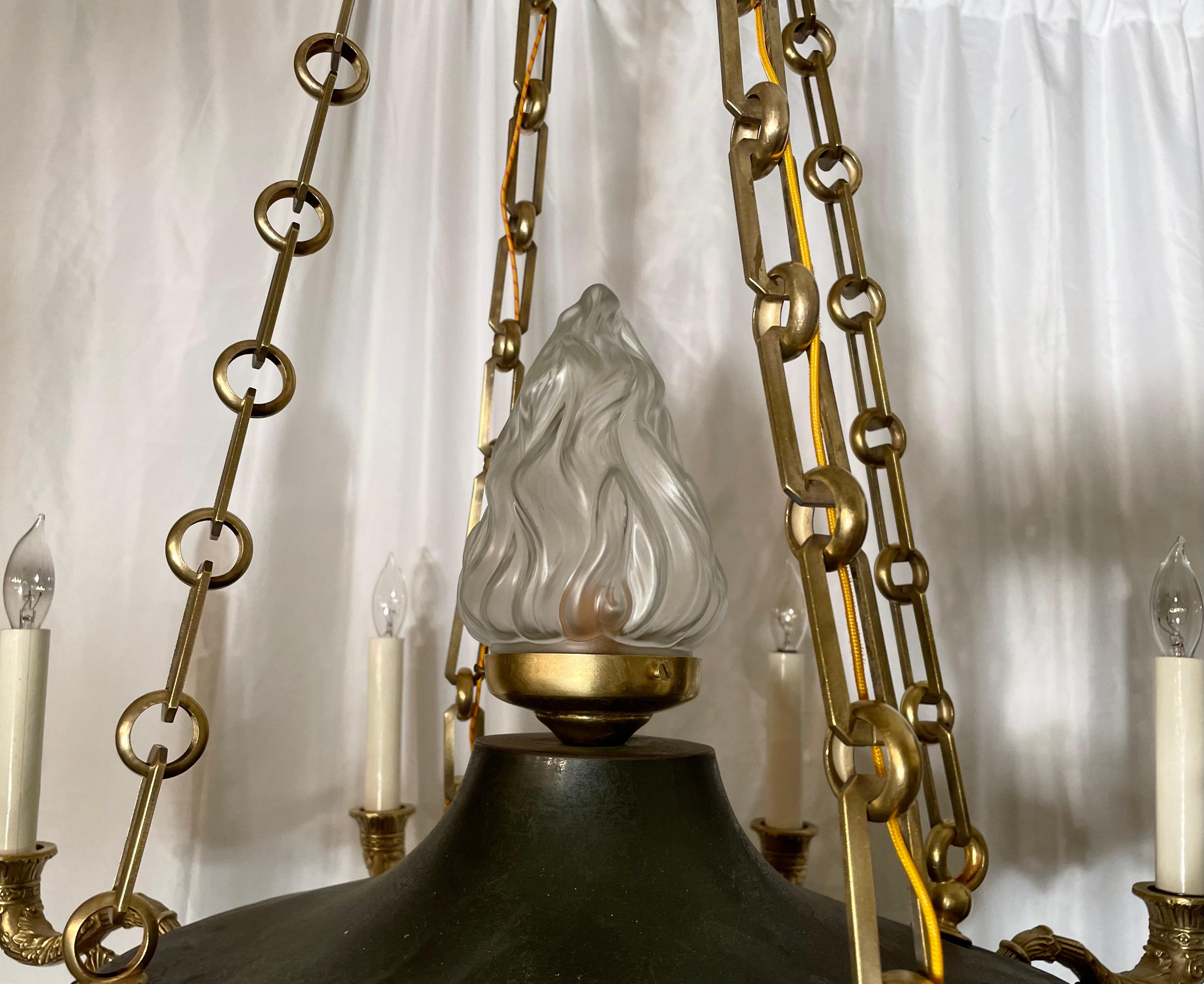 20th Century Antique French Empire Chandelier circa 1900 For Sale