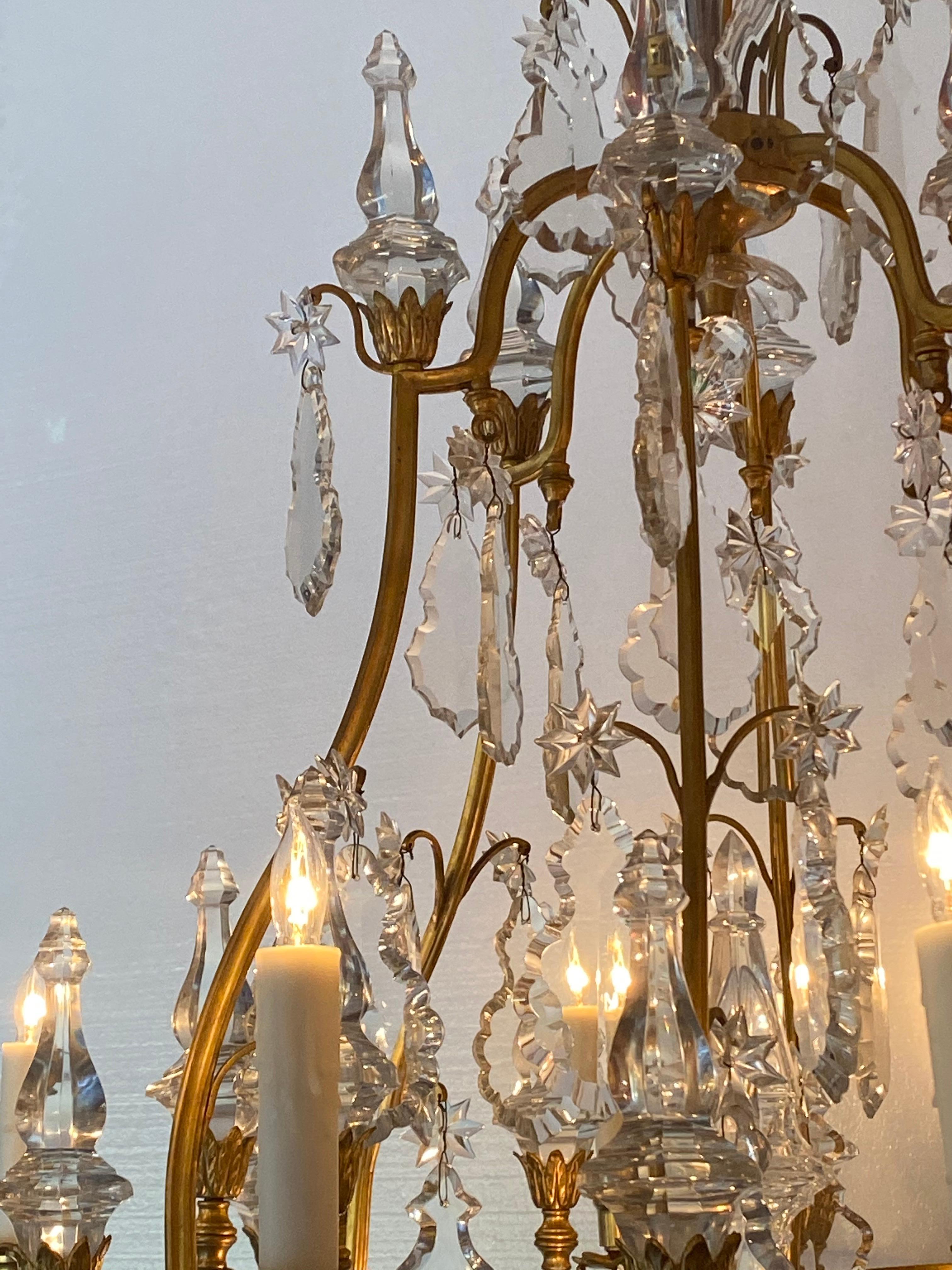 19th Century Antique French Empire Chandelier For Sale
