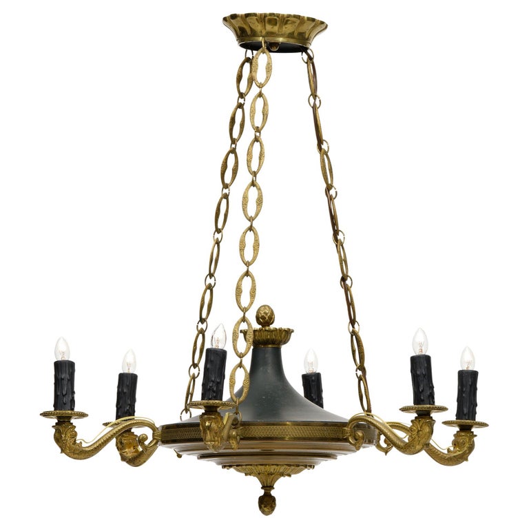 Antique French Empire Chandelier For Sale at 1stDibs