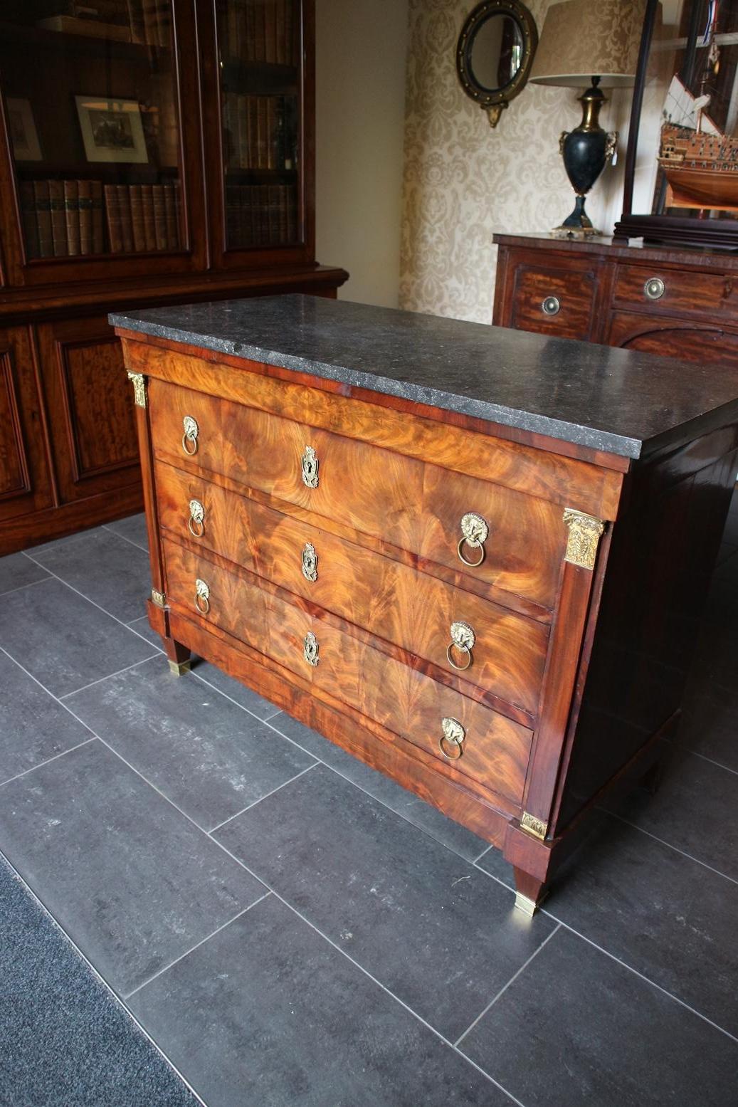 Antique French Empire chest of drawers In Good Condition In Eindhoven, NL