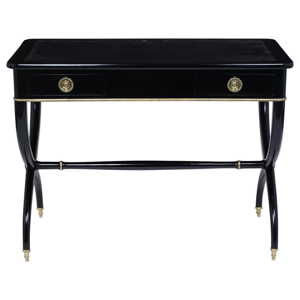 Antique Empire Leather Desk at 1stDibs