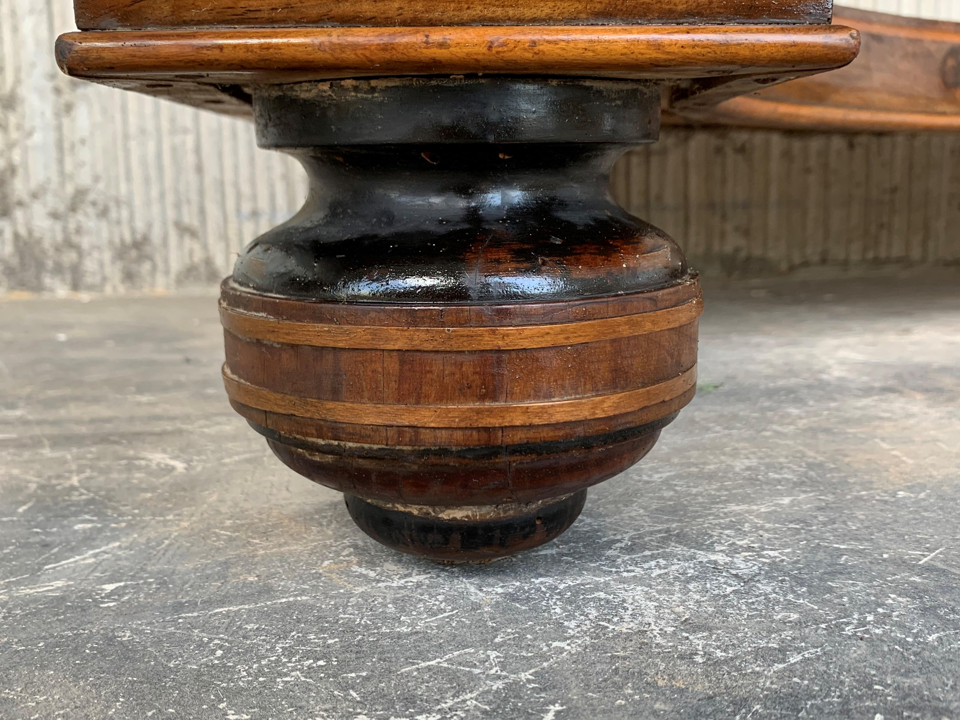 Antique French Empire Fruitwood Console Table with Drawer, Early 19th Century 10