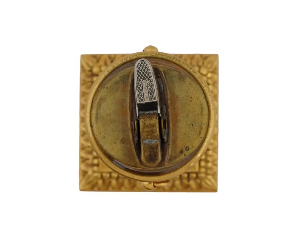 Antique French Empire Gilt Bronze Table Lighter 4