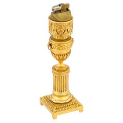Antique French Empire Gilt Bronze Table Lighter
