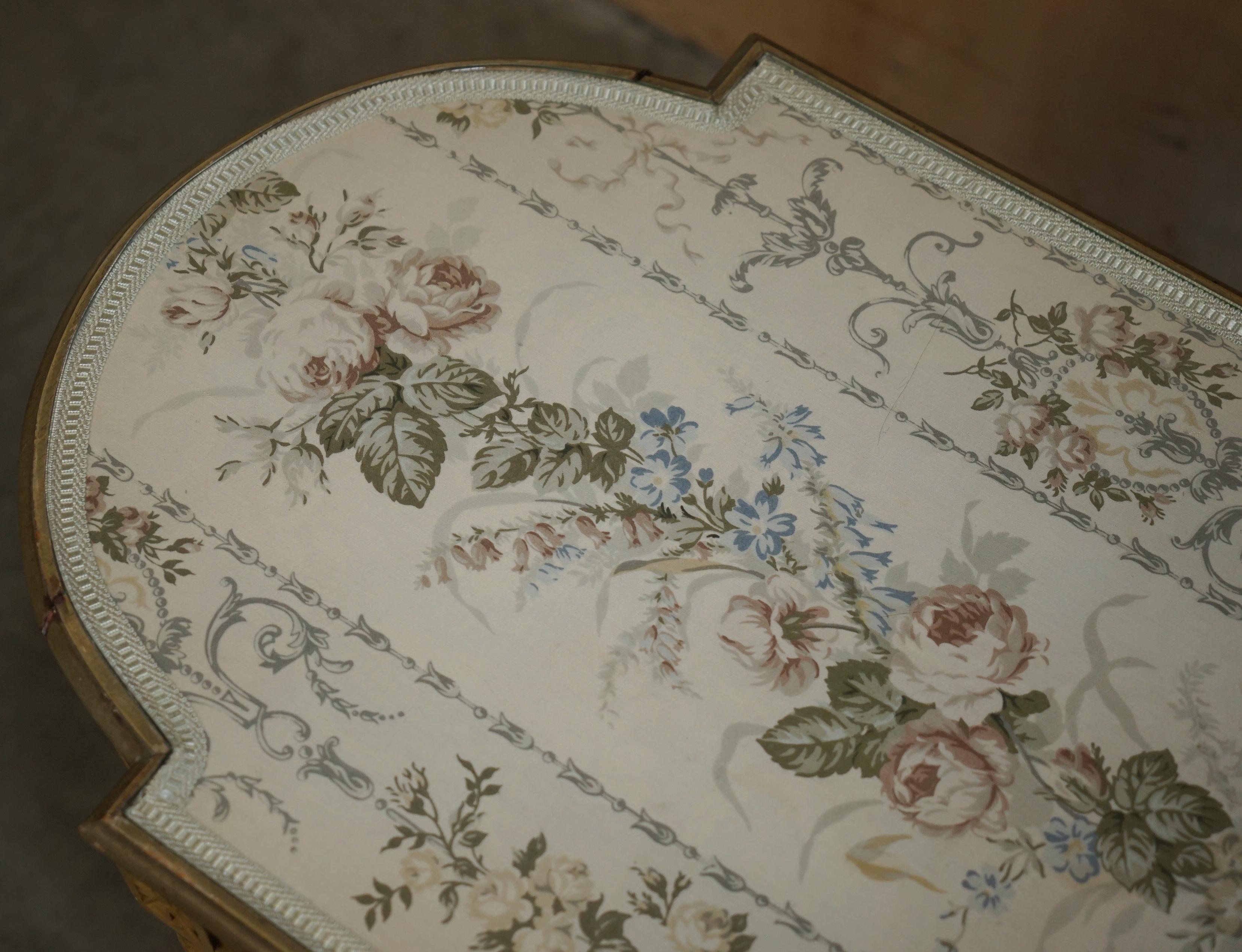 Painted ANTIQUE FRENCH EMPIRE HAND PAINTED 19TH CENTURY OCCASIONAL DRESSiNG ROOM TABLE For Sale