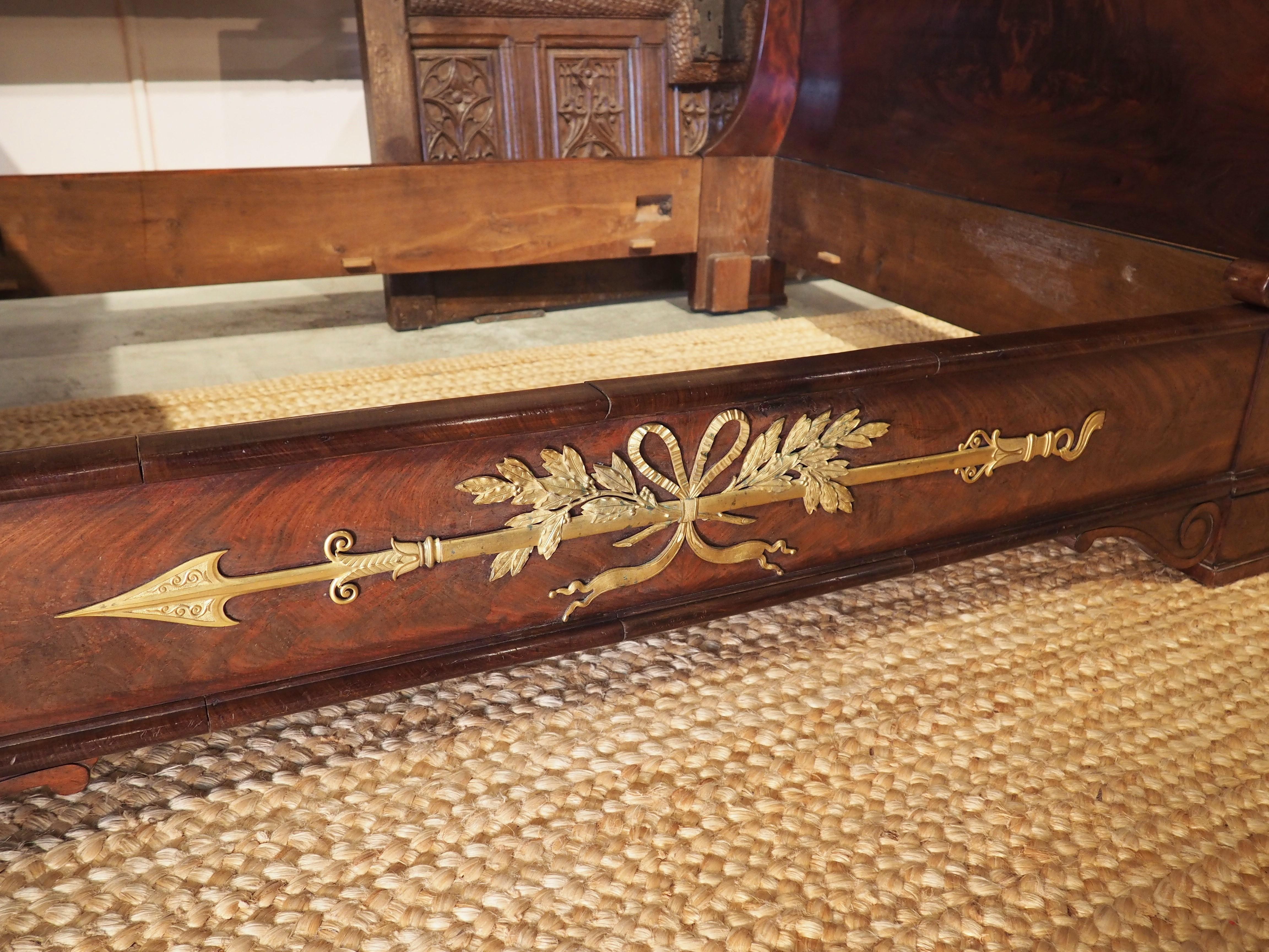 Antique French Empire Mahogany Day Bed with Gilt Bronze Mounts, Circa 1815 6