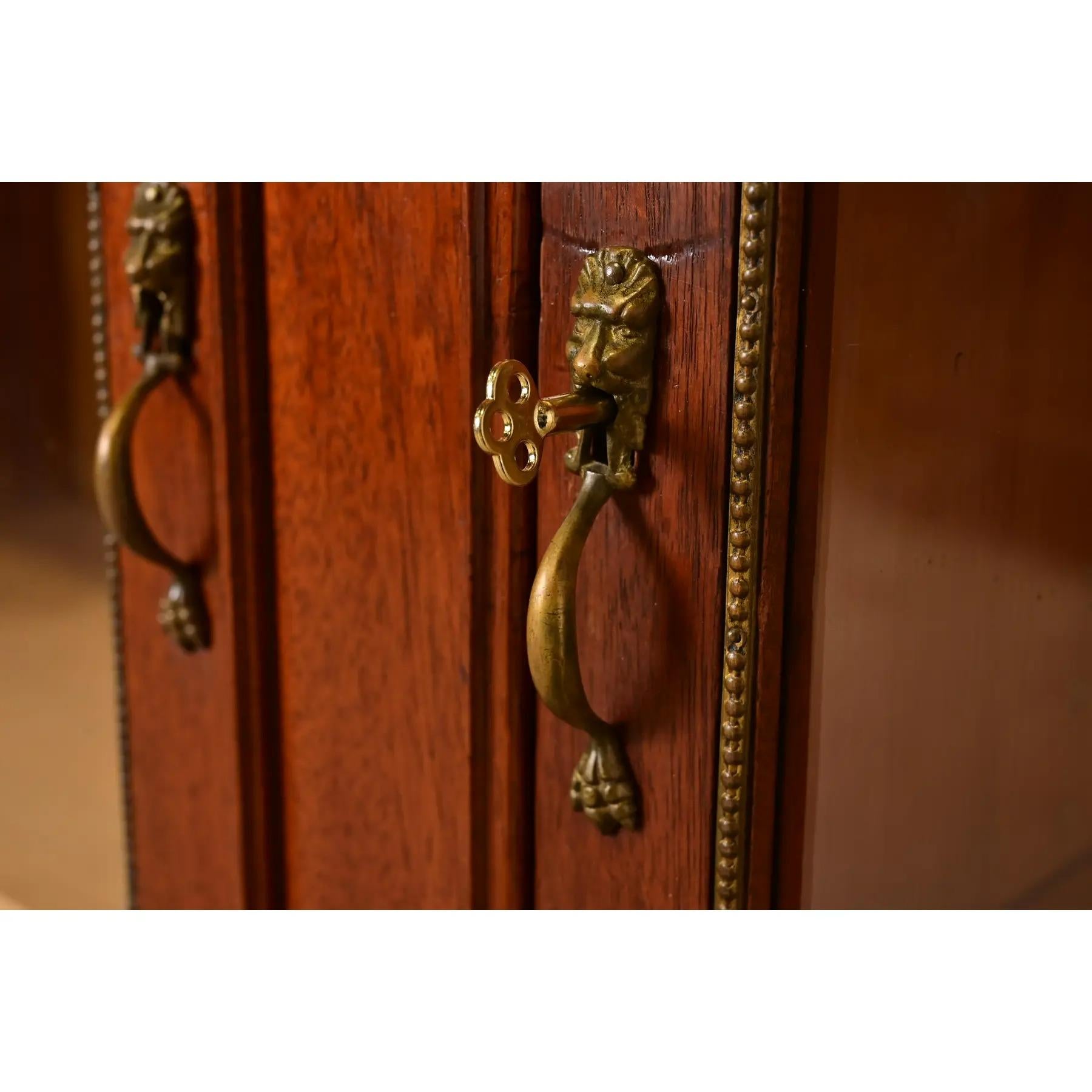 Antique French Impero, librerie doppie in mogano con ormolatura montata, coppia in vendita 2