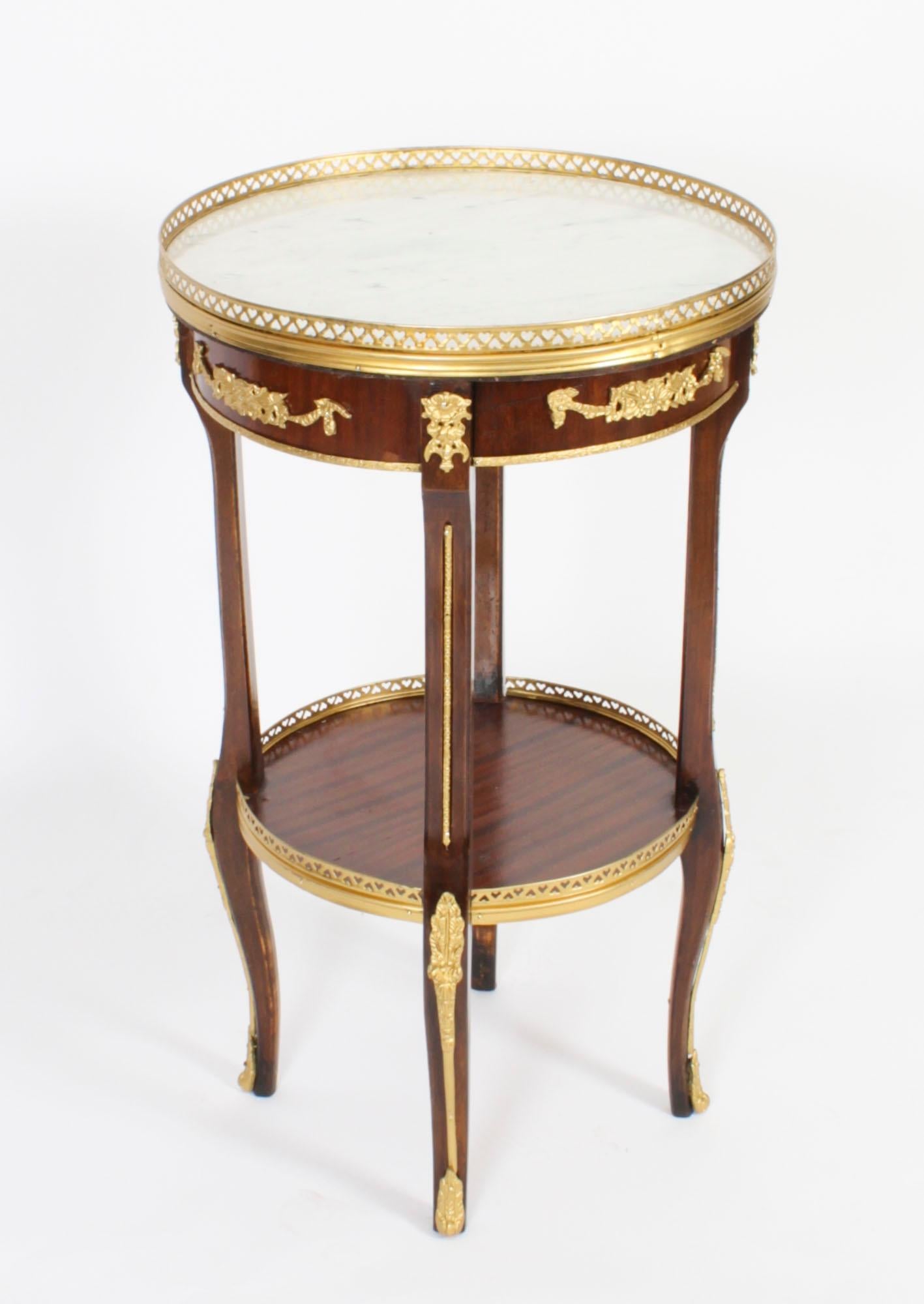 Antique French Empire Marble & Ormolu Occasional Table, 19th Century For Sale 13