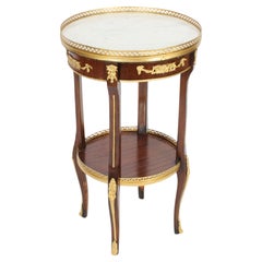 Antique French Empire Marble & Ormolu Occasional Table, 19th Century
