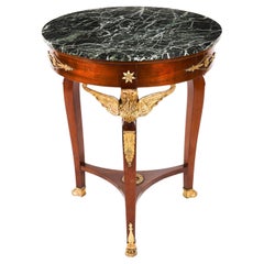 Antique French Empire Marble & Ormolu Occasional Table XIX secolo
