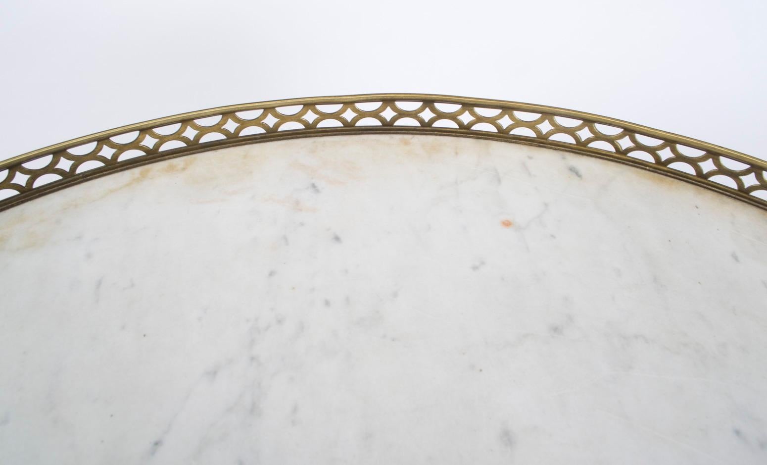 Antique French Empire Marble & Ormolu Occasional Table c.1830 1