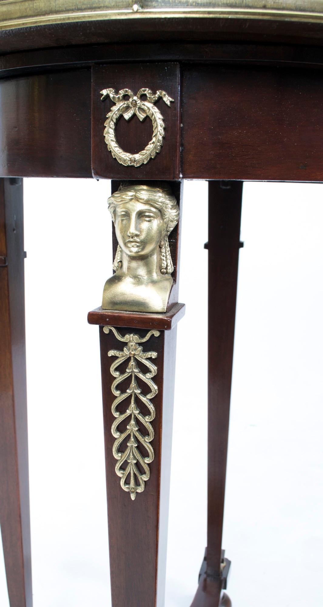 Antique French Empire Marble & Ormolu Occasional Table c.1830 2