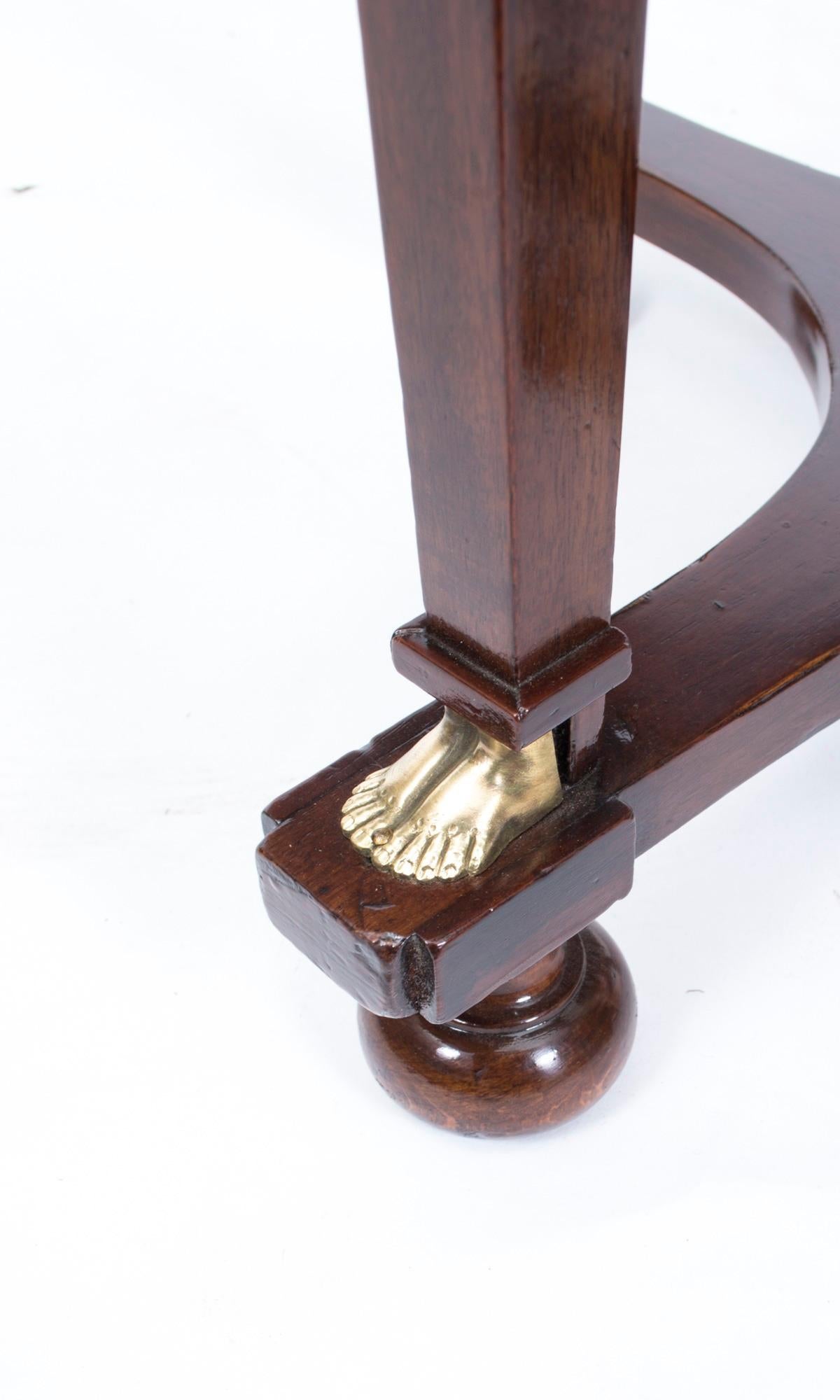 Antique French Empire Marble & Ormolu Occasional Table c.1830 3