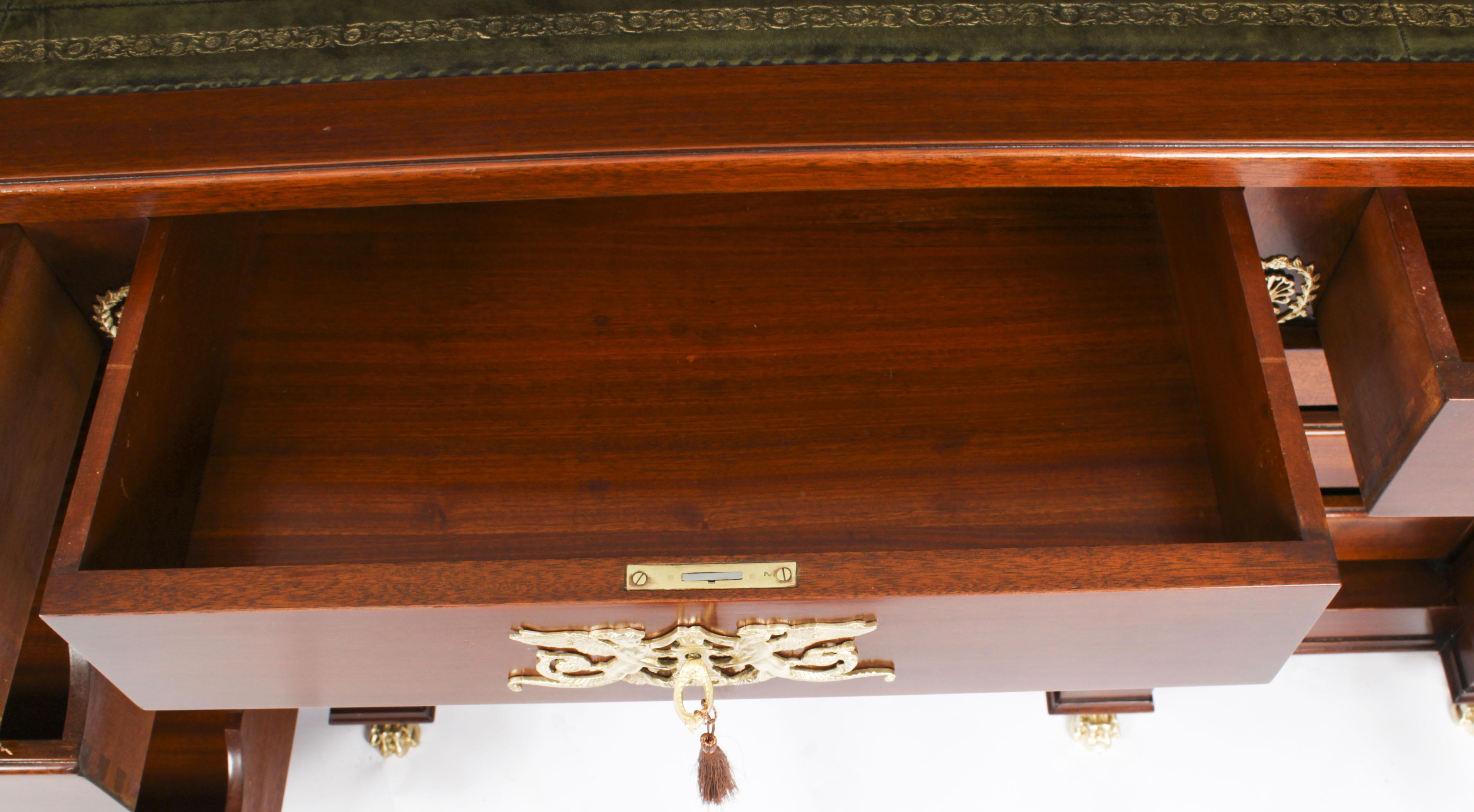 Antique French Empire Ormolu Mounted Desk 19th Century 7