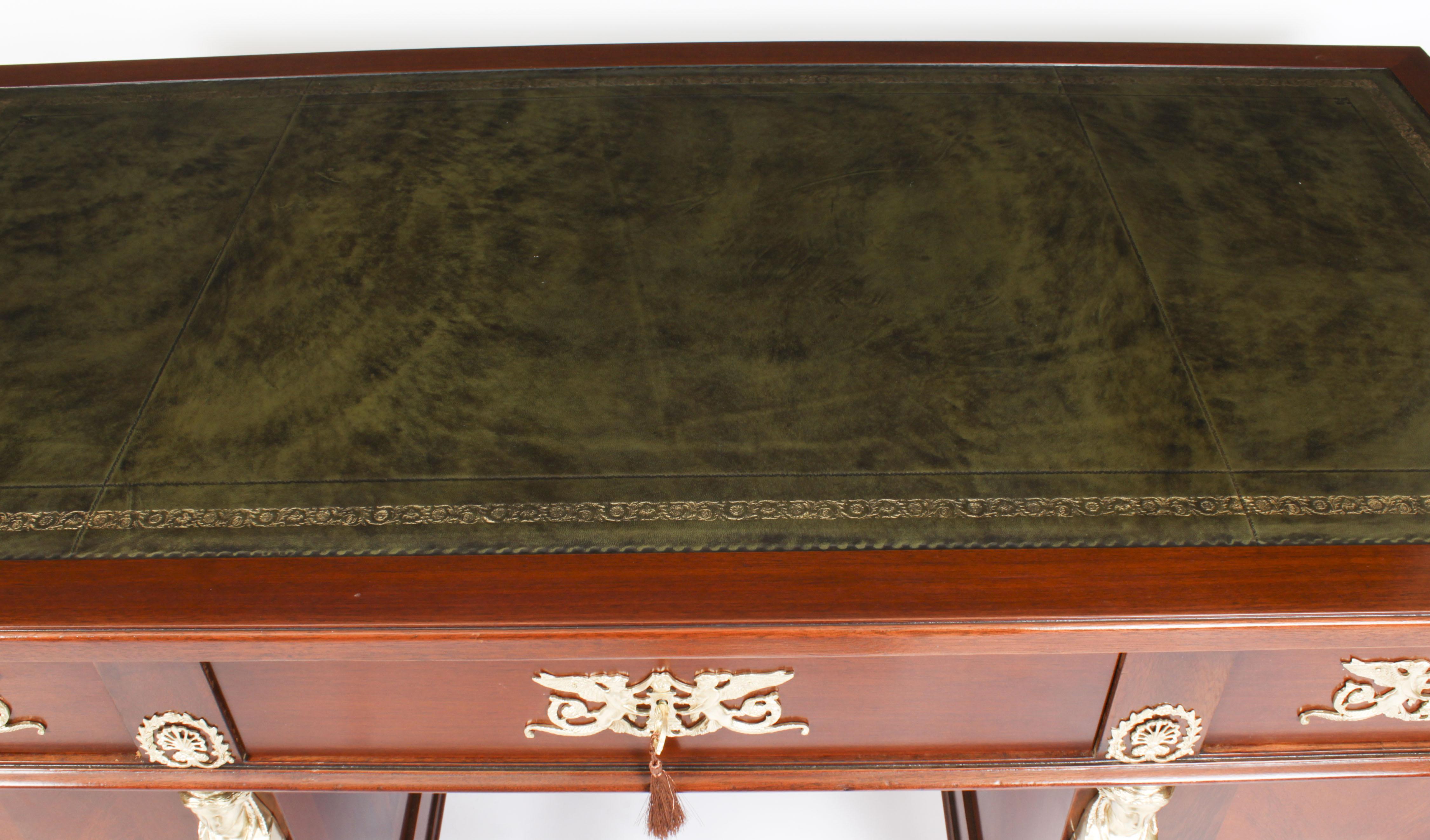 Antique French Empire Ormolu Mounted Desk 19th Century In Good Condition In London, GB