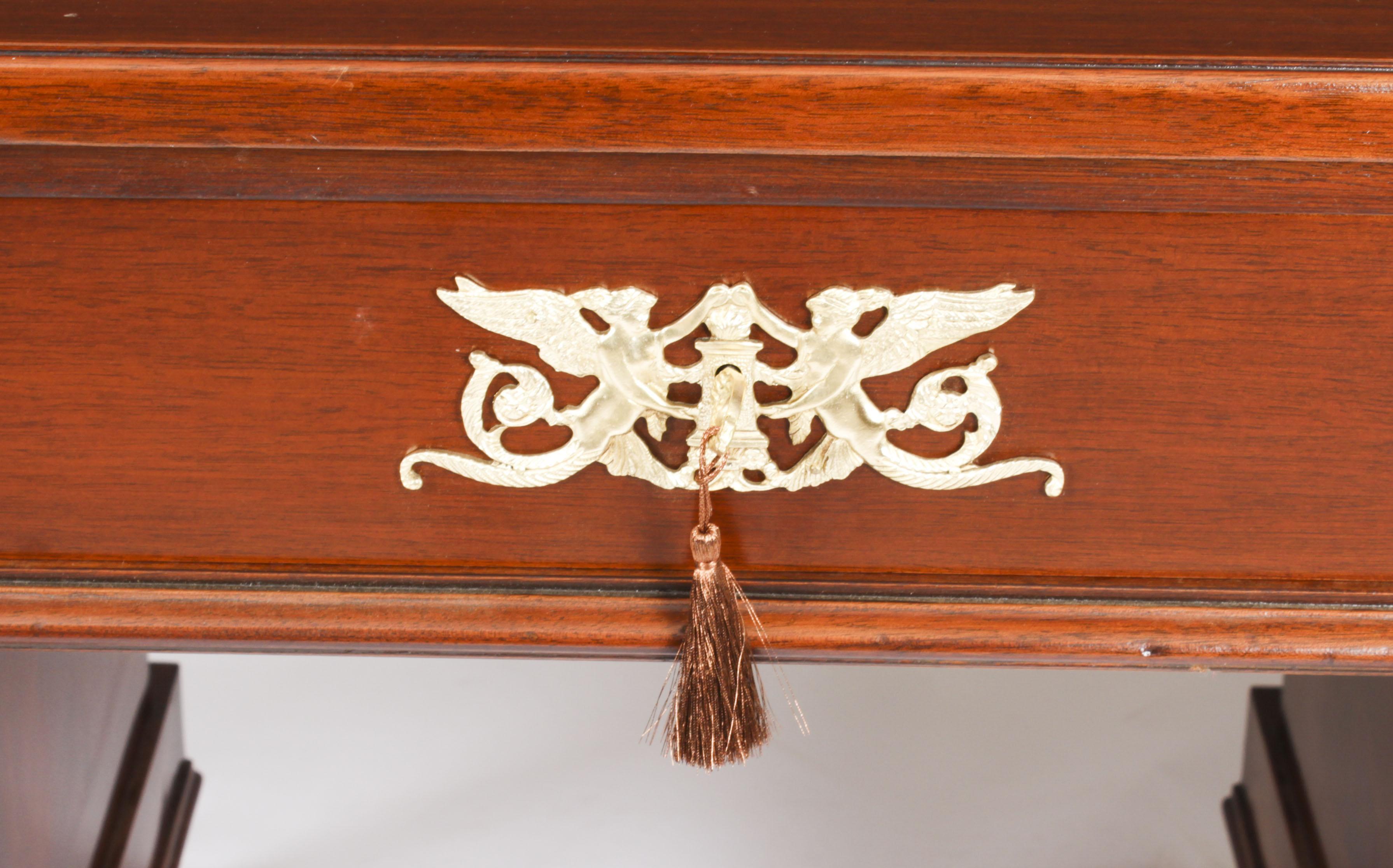 Antique French Empire Ormolu Mounted Desk 19th Century 1