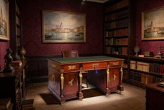 Antique French Empire Ormolu Mounted Desk 20th Century