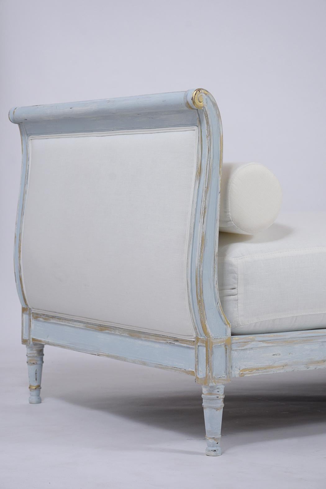 Antique French Empire Painted Day Bed 6