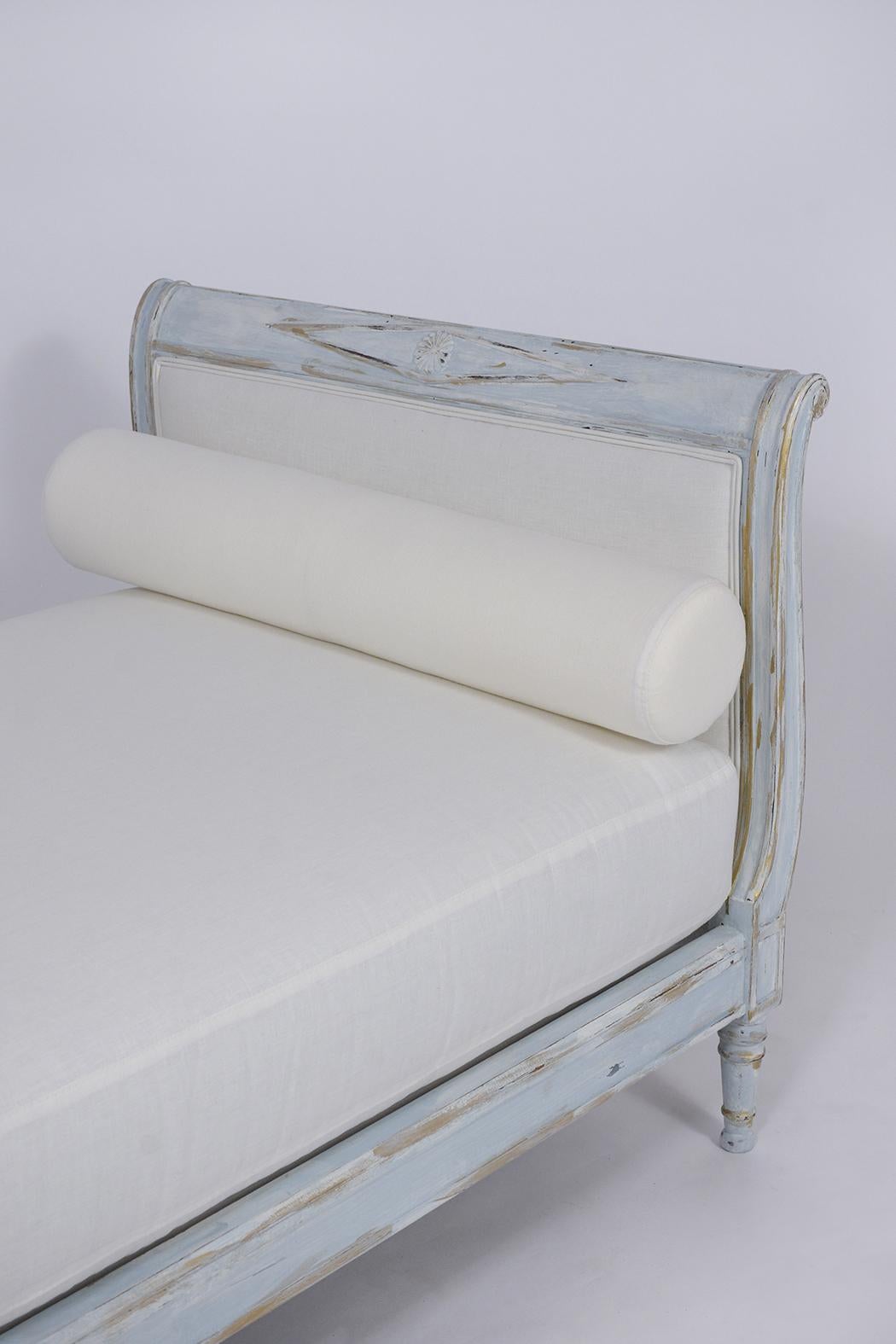 Antique French Empire Painted Day Bed 8